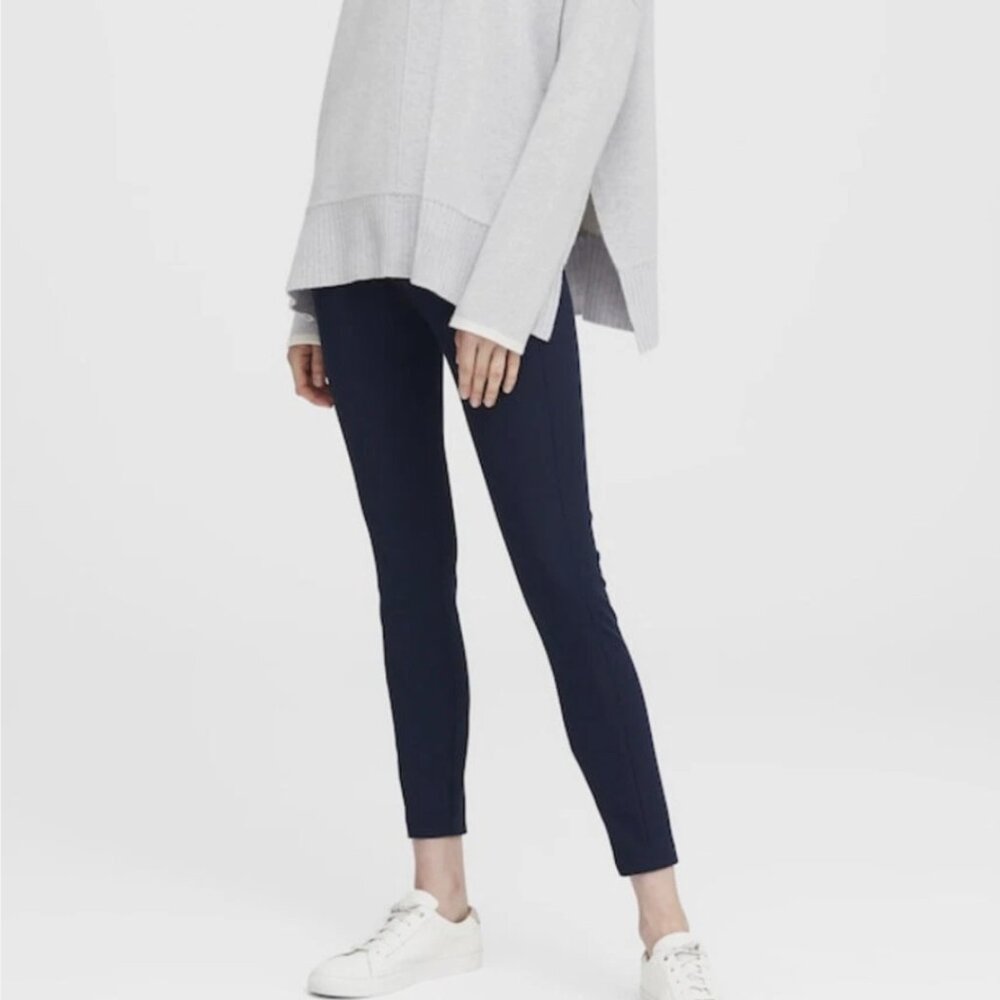 Banana Republic | Devon Legging-Fit Washable Bi-Stretch Ankle Pant | Navy | 6